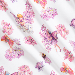 Flower Fairies™ by Childrensalon-بيجاما قطن لون أبيض و زهري للبنات | Childrensalon Outlet