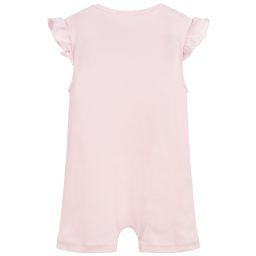 Flower Fairies™ by Childrensalon-Короткий комбинезон розового цвета с цветами и феей | Childrensalon Outlet