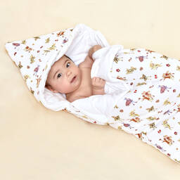 Flower Fairies™ by Childrensalon-White Cotton Baby Nest (90cm) | Childrensalon Outlet