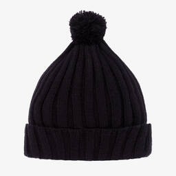 فوكيه-قبعة بوم-بوم أكريليك محبوك لون كحلي | Childrensalon Outlet