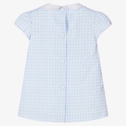 Foque-Голубое платье с белым воротником для малышей | Childrensalon Outlet