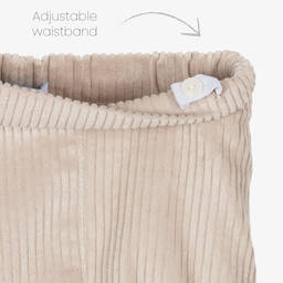 Foque-Boys Beige Striped Shorts Set | Childrensalon Outlet