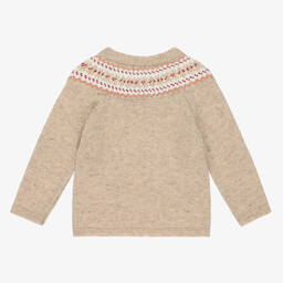 Foque-Boys Beige Wool Knit Sweater | Childrensalon Outlet