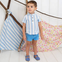 Foque-Рубашка и голубые шорты из хлопка | Childrensalon Outlet