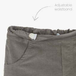 Foque-Boys Blue & Grey Cotton Shorts Set | Childrensalon Outlet