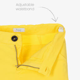 Foque-Синяя рубашка и желтые шорты из хлопка | Childrensalon Outlet