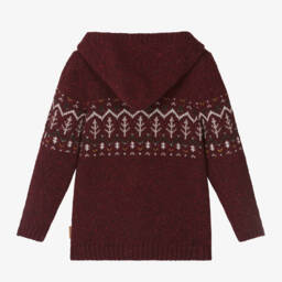 Foque-بلوفر بهودي مزيج صوف لون أحمر للأولاد | Childrensalon Outlet