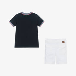 Foque-طقم كلاسيكي للأولاد باللونين الكحلي والأبيض | Childrensalon Outlet