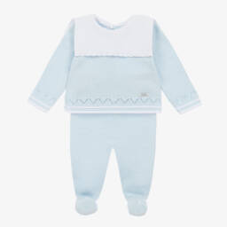 Foque-Комплект для мальчиков из хлопкового трикотажа синий | Childrensalon Outlet