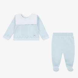 Foque-Комплект для мальчиков из хлопкового трикотажа синий | Childrensalon Outlet