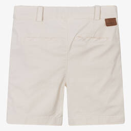 Foque-Boys Dark Ivory Cotton Shorts | Childrensalon Outlet
