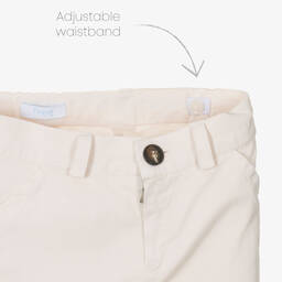 Foque-Boys Dark Ivory Cotton Shorts | Childrensalon Outlet