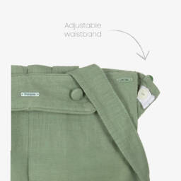 Foque-Boys Green Linen Blend Shorts Ensemble | Childrensalon Outlet