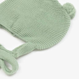 Foque-Boys Green Pom-Pom Knit Hat | Childrensalon Outlet