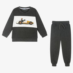 Foque-Серый спортивный костюм из хлопка для мальчиков | Childrensalon Outlet