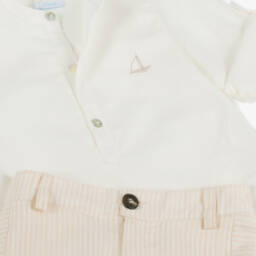 Foque-Boys Linen Blend Striped Ensemble | Childrensalon Outlet