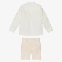 Foque-Boys Linen Blend Striped Ensemble | Childrensalon Outlet