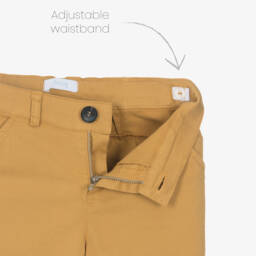 Foque-Boys Plaid Shirt and Beige Shorts Set | Childrensalon Outlet