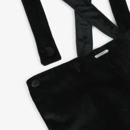 Foque-طقم شورت مخمل لون أسود وعاجي للأولاد | Childrensalon Outlet