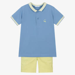 Foque-طقم بولو وشورت قطني زاهي للأولاد | Childrensalon Outlet