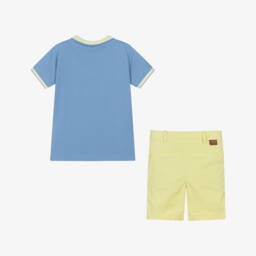 Foque-طقم بولو وشورت قطني زاهي للأولاد | Childrensalon Outlet