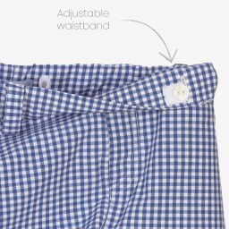 Foque-طقم شورت قطن جيرسي لون أبيض وأزرق باهت للأولاد | Childrensalon Outlet