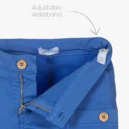 Foque-Boys White & Blue Shorts Set | Childrensalon Outlet