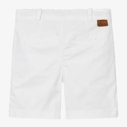 Foque-Boys White Cotton Shorts | Childrensalon Outlet