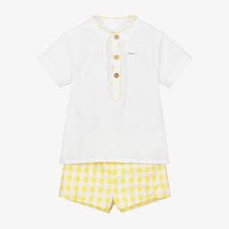 Foque-Комплект с шортами белого и желтого цвета для мальчиков | Childrensalon Outlet
