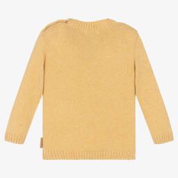 Foque-Boys Yellow Moose Wool Knit Sweater | Childrensalon Outlet