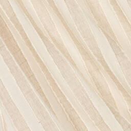 Foque-فستان مزيج قطن وفيسكوز مقلم لون بيج وعاجي | Childrensalon Outlet