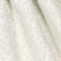 Foque-فستان جاكارد لون أزرق فاتح بطبعة ورود | Childrensalon Outlet