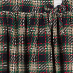 Foque-Girls Blue & Green Cotton Tartan Dress | Childrensalon Outlet