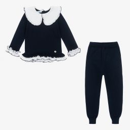 Foque-Синий трикотажный комплект с брюками для мальчиков | Childrensalon Outlet