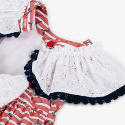 Foque-Girls Cherry Patterned Cotton Sundress | Childrensalon Outlet