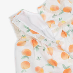 Foque-Платье из хлопка с персиковыми цветами для девочек | Childrensalon Outlet