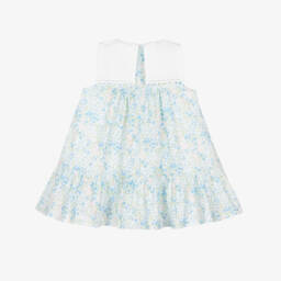 Foque-Нежный голубой наряд с цветами для девочек | Childrensalon Outlet