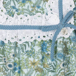 Foque-Girls Floral Cotton Dress with Bloomers | Childrensalon Outlet