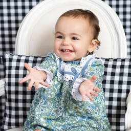 Foque-Girls Floral Cotton Dress with Bloomers | Childrensalon Outlet