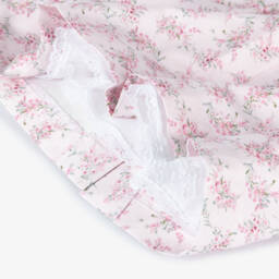 Foque-Girls Floral Pink Cotton Dress | Childrensalon Outlet