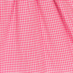 Foque-Girls Fuchsia Pink Gingham Dress | Childrensalon Outlet