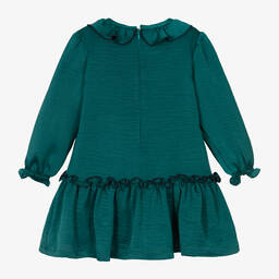 فوكيه-فستان ساتان لون أخضر | Childrensalon Outlet