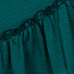 فوكيه-فستان ساتان لون أخضر | Childrensalon Outlet