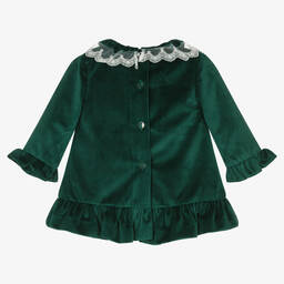 Foque-Зеленое бархатное платье для девочек | Childrensalon Outlet