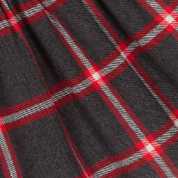 Foque-Girls Grey & Red Check Dress | Childrensalon Outlet