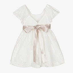 Foque-Girls Ivory Lace Dress | Childrensalon Outlet