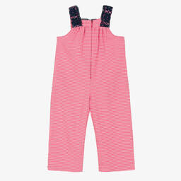 فوكيه-جمبسوت قطن سيرسوكر لون كحلي وزهري للبنات | Childrensalon Outlet