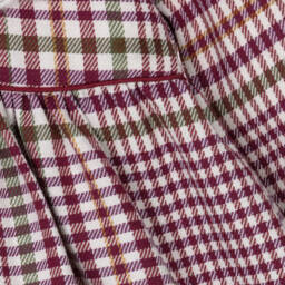 Foque-فستان بياقة محبوكة كاروهات لون بنفسجي | Childrensalon Outlet