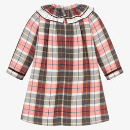 Foque-فستان مزيج قطن كاروهات لون أحمر | Childrensalon Outlet