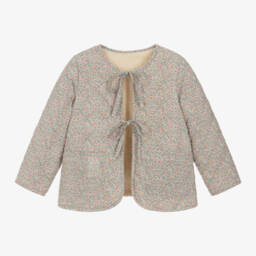 Foque-جاكيت بورغ بوجهين لون بيج للبنات | Childrensalon Outlet